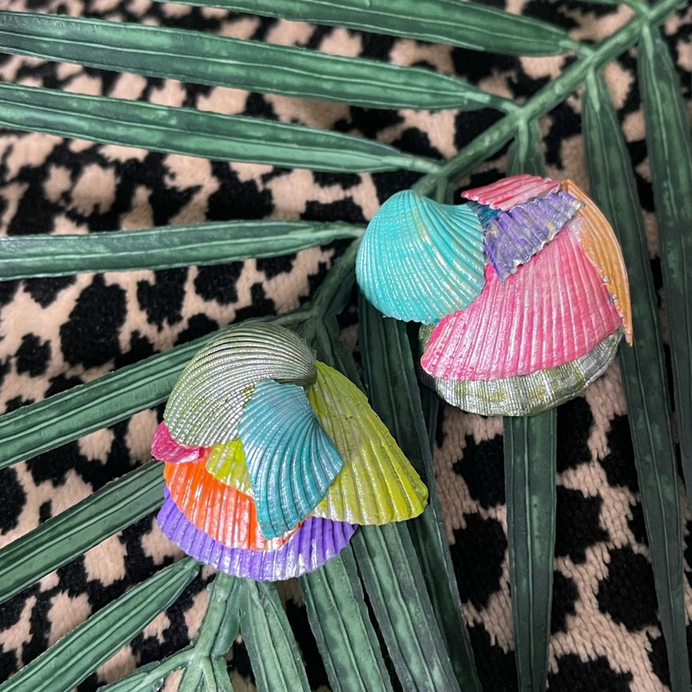 Colorful Seashell Earrings